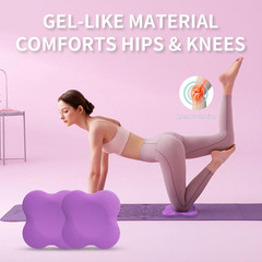 2 packs Yoga Knee Pad Mats Extra Thick for Knees Elbows Wrist Hands Head Foam…