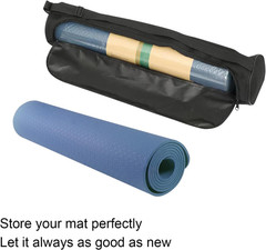Extra Large Yoga Mat Bag With Strap LARGE, Large-Black