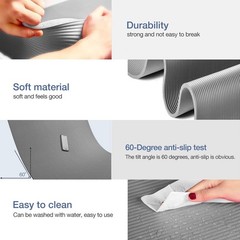 Yoga Mat Non Slip Large 72 L x 32 W x 0.6 TH Premium Exercise Mat Durable