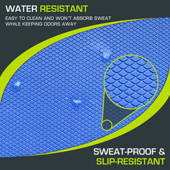 Exercise Balance Pad, Non-Slip Cushioned Foam Mat & Knee Pad for Fitness and Sta