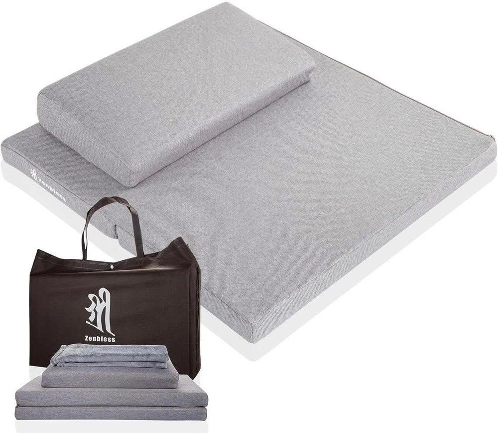 Zafu and Zabuton Meditation Cushion Set,Yoga Meditation Floor Pillow,Large Squar