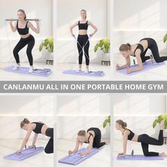 5-in-1 Foldable Pilates Reformer Board for Home Workout & Fitness
