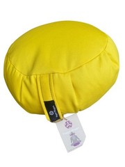 Hugger Mugger Zafu 15″ Round Yellow Sun Buckwheat Hull Meditation Cushion