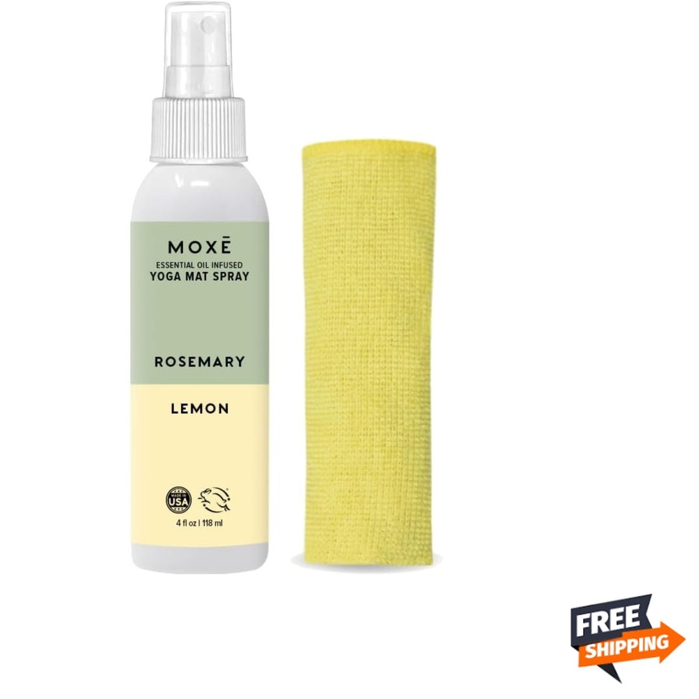 Yoga Mat Spring Green Natural Cleaner 4oz Eco-Friendly Non-Toxic Safe