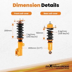 Coilovers for Toyota Corolla E140 2009-2010, for Corolla Corolla 2009-2019