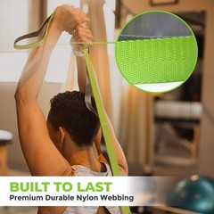 Comfortable Neoprene Stretching Strap – 12 Loops for Physical Therapy & Exercise