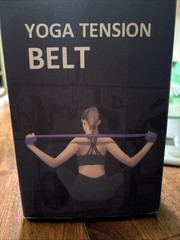 Yoga Pilates Excercise Training Elastic Tension Belt With Carry Bag