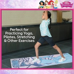 Disney Princess Shine Kids Yoga Mat 3mm 24″×60″ | Non-Slip Exercise Mat | new