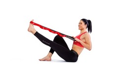 Non-Elastics Stretching Strap with Loops for Yoga, Physical Therapy & Flexibilit