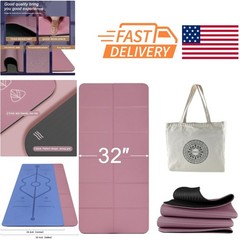 Extra Thick Foldable Yoga Mat 72 Inch by 32 Inch Lightweight with Carrying Bag