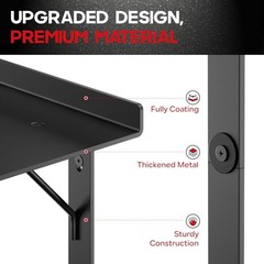 Yoga Mat Wall Mount Storage Rack with Hooks for Foam Roller Bands Home Gym