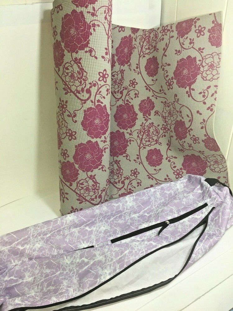 Yoga Mat Legacy Yoga Mat Bag With Pocket Shoulder Strap Paisley Print NEW