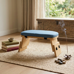 Portable Bamboo Meditation Stool With Adjustable Height 7-9″ / 18-24cm
