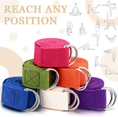 6 Pcs Yoga Strap for Stretching 8 Ft Yoga Exercise Adjustable Straps Bands with