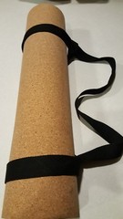 Adjustable Yoga Mat Sling Carrier Shoulder Carry Strap Belt Canvas – black