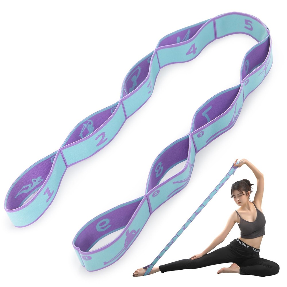 Yoga Straps for Stretching Strap Elastic for Physical Therapy Dance Yoga Pila…