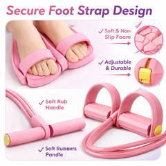 6-Tube Pedal Puller Resistance Rope, Foot Pedal Resistance Band, Yoga Elastic Ex