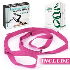 Scotamalone Stretching Strap Yoga Strap Stretch Strap Exercise Strap with exe…