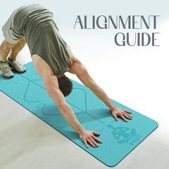 Yoga Mat 6mm Non Slip TPE Fitness Mat for Yoga, Pilates & Home Workout…