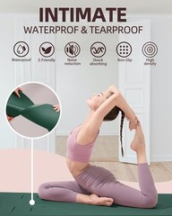 Yoga Mat, 72″x 32″x1/3″ Extra Wide Non-Slip Exercise Fitness Yoga