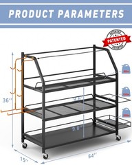 Yoga Mat Storage Rack, Home Gym Workout Accessories Organizer, Sporting Goods…