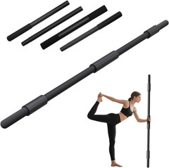 58 Inch Yoga Stick for Stretching with Neck Pad & Adjustable Grips