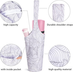Yoga Mat Bag for Women with Large Size Pocket and Zipper Pocket,Yoga Bag Mat Car