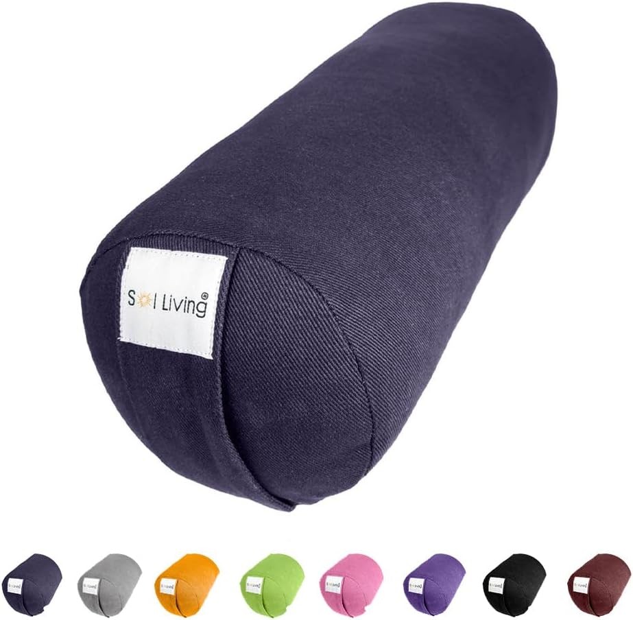 Rectangular Yoga Bolster Pillow – Cotton Meditation Cushion & Accessories