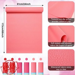 Amylove 12 yoga mats bulk red rose pink 68″