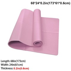 Foldable Yoga Mat EVA Non Slip Travel Exercise Fitness Pad 68×24 in 3mm 4mm 6mm