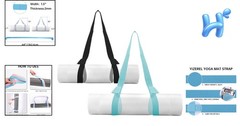 2-Pack Adjustable Yoga Mat Straps – Stylish Carrying Solution for Practitioners