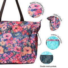 Yoga Tote Bag for Women Shoulder Bags Drawstring for Office Workout Travel Ca…