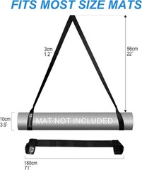 Eco-Friendly Yoga Mat Sling – Adjustable 71″ Carrier for Effortless Travel