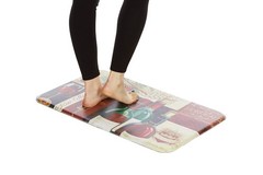 J&V TEXTILES Anti Fatigue Cushioned Comfort Mat, 18″ x 30″, Favorite Reds
