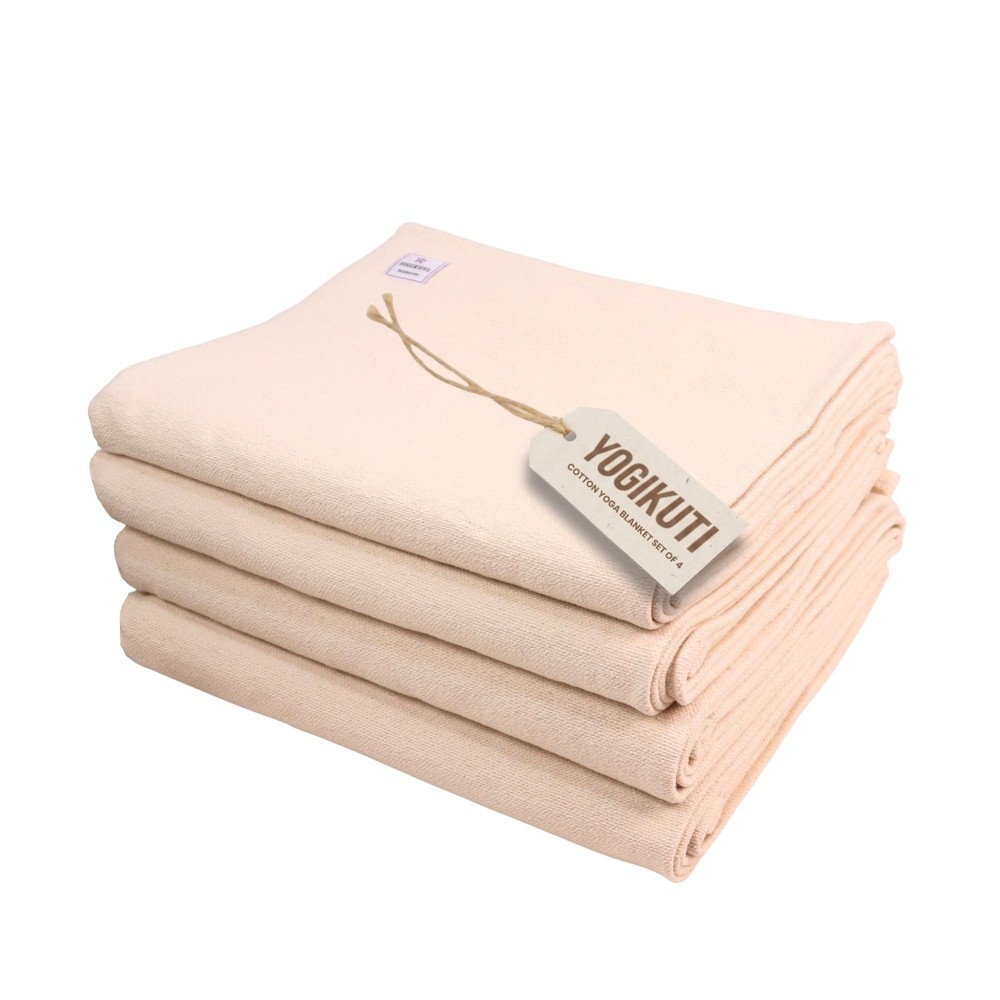 Yogikuti Iyengar Yoga Blanket Set Of Handwoven Cotton Blankets For Restorative