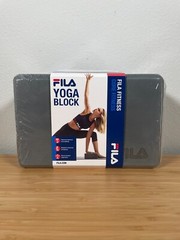 FILA Yoga and Pilates Block Gray