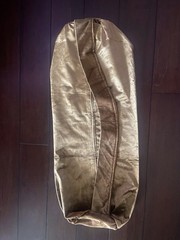 Yoga Mat Carry Bag One-of-a-Kind Large Gold Color Heavy Duty Velvet New