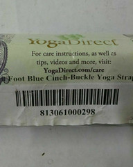 Yoga Strap Yoga Direct 10 Foot Blue Cinch-Buckle
