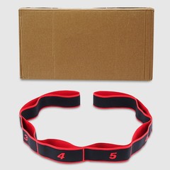 Fitness Tension Band for Stretching and Yoga 8 Loops Numbered Yoga Strap Elastic