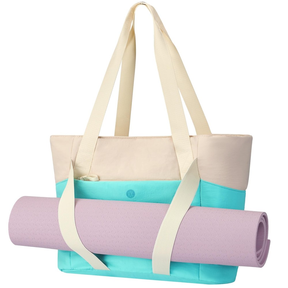 Women Yoga Tote Bag Luggage Sleeve Mat Straps Gym Work Office Commute Travel