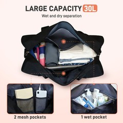 Yoga Mat Bag, Gym Workout Bag with Water Bottle Pocket, Pilates Bag for with …
