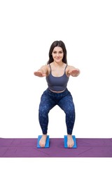 Lumia Wellness Yoga Foam Wedge Blocks, Pelvic Sacral Block, Non-Slip Bottom, …