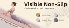 Yoga Mat, 72″x 32″x1/3″ Extra Wide Non-Slip Exercise Fitness Yoga