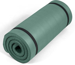 Tone Fitness 1-Inch Thick Yoga Mat | High-Density, Non-Slip Exercise Mat with Ca