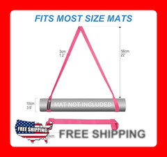 Pink Yoga Mat Sling Strap for Adults – Polyester Carrying Holder