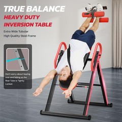 YOLEO Gravity Heavy Duty Inversion Table with Headrest & Adjustable Protectiv…