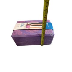 Gaiam Evolve Foam Yoga Block Purple Mandala Print