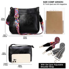 Erideno Crossbody Purses for Women Trendy – Vegan Leather Shoulder Bag Design…