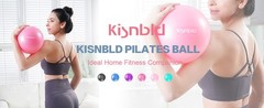 Small Exercise Ball, 9 Inch Mini Pilates Ball, Anti Burst and Slip Resistant