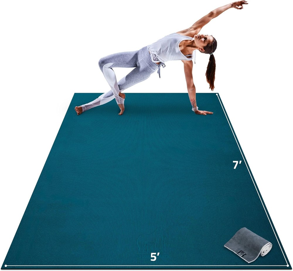 Gorilla Mats Large Yoga Mat 6x4ft 7x5ft Extra Thick